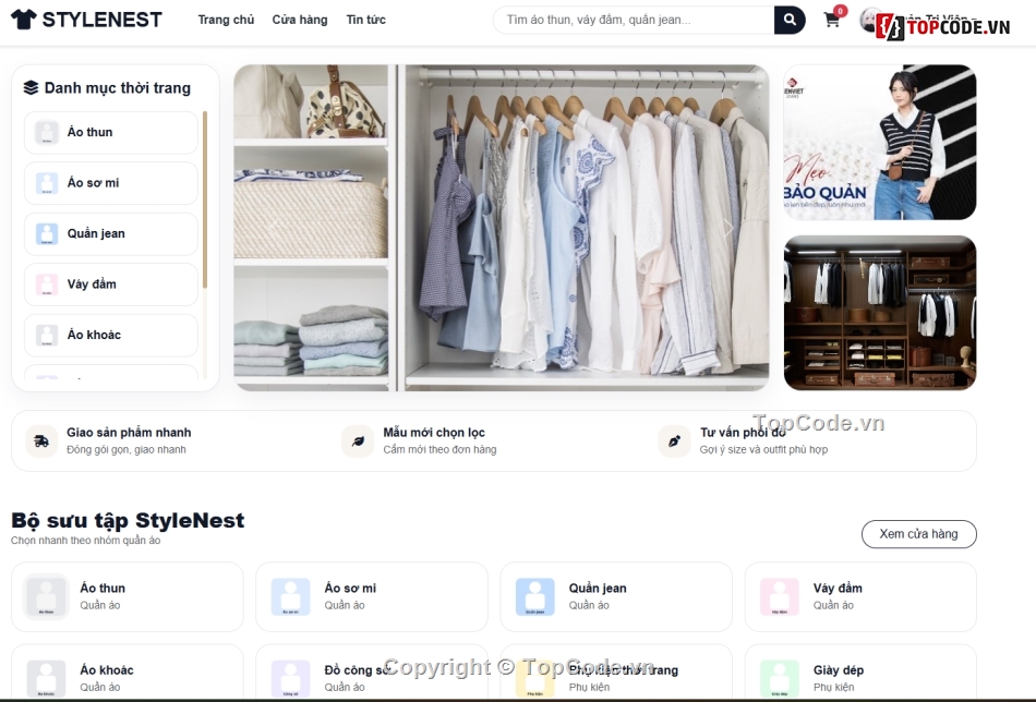 Website bán hàng,Web bán hàng,Website mua bán,bán quần áo